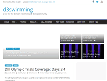 Tablet Screenshot of d3swimming.com